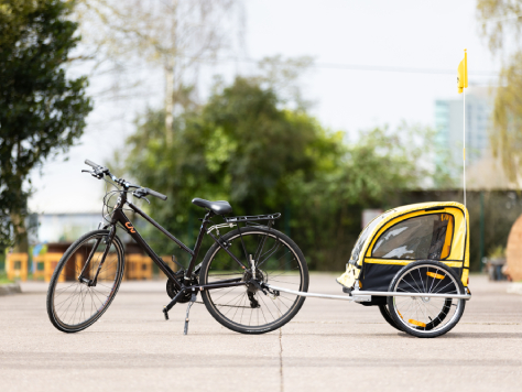 Adult Bike & Child Chariot Trailer